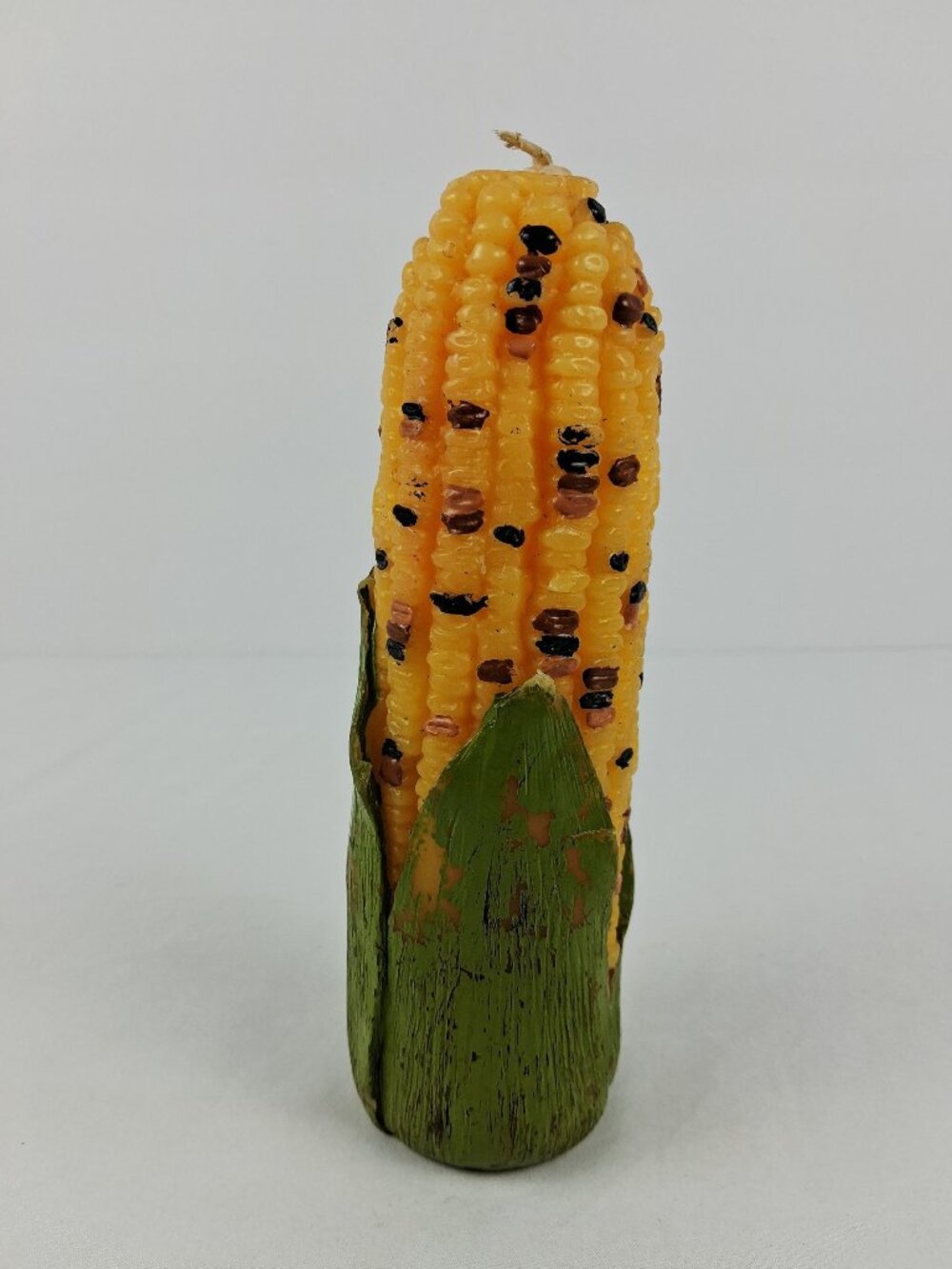 Harvest Accents Indian Corn Cob Decorative 7" Candle Rustic Farmhouse